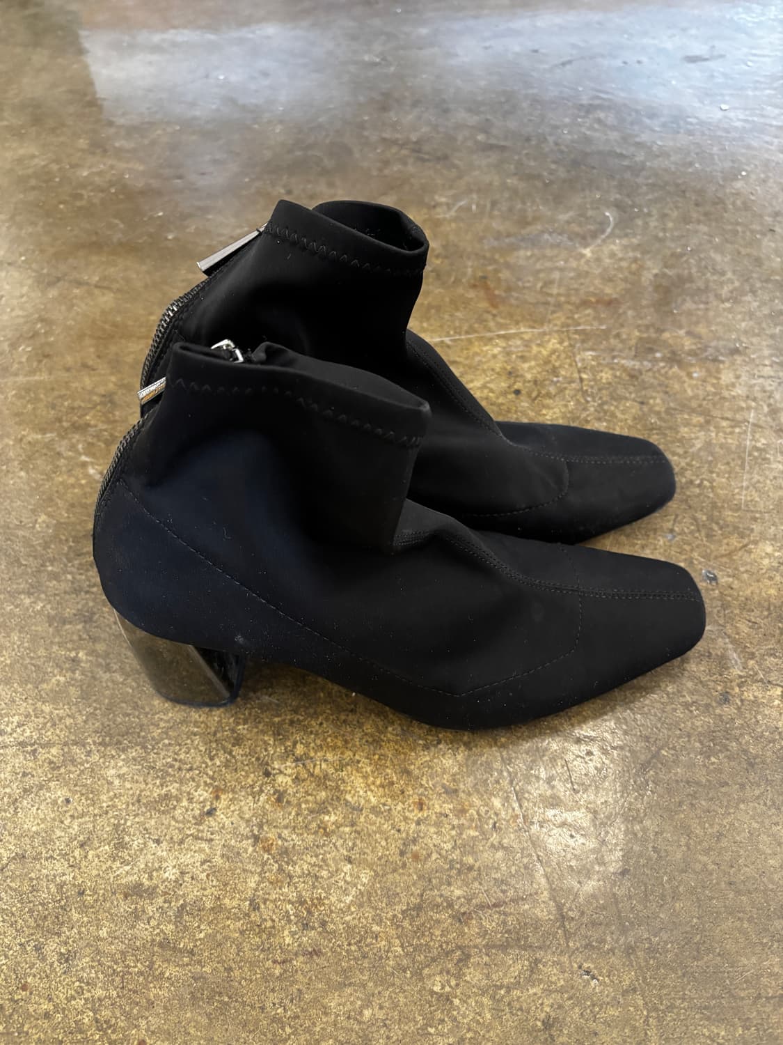 ZARA 블랙 앵클 부츠 삭스 부츠 240 상품이미지4