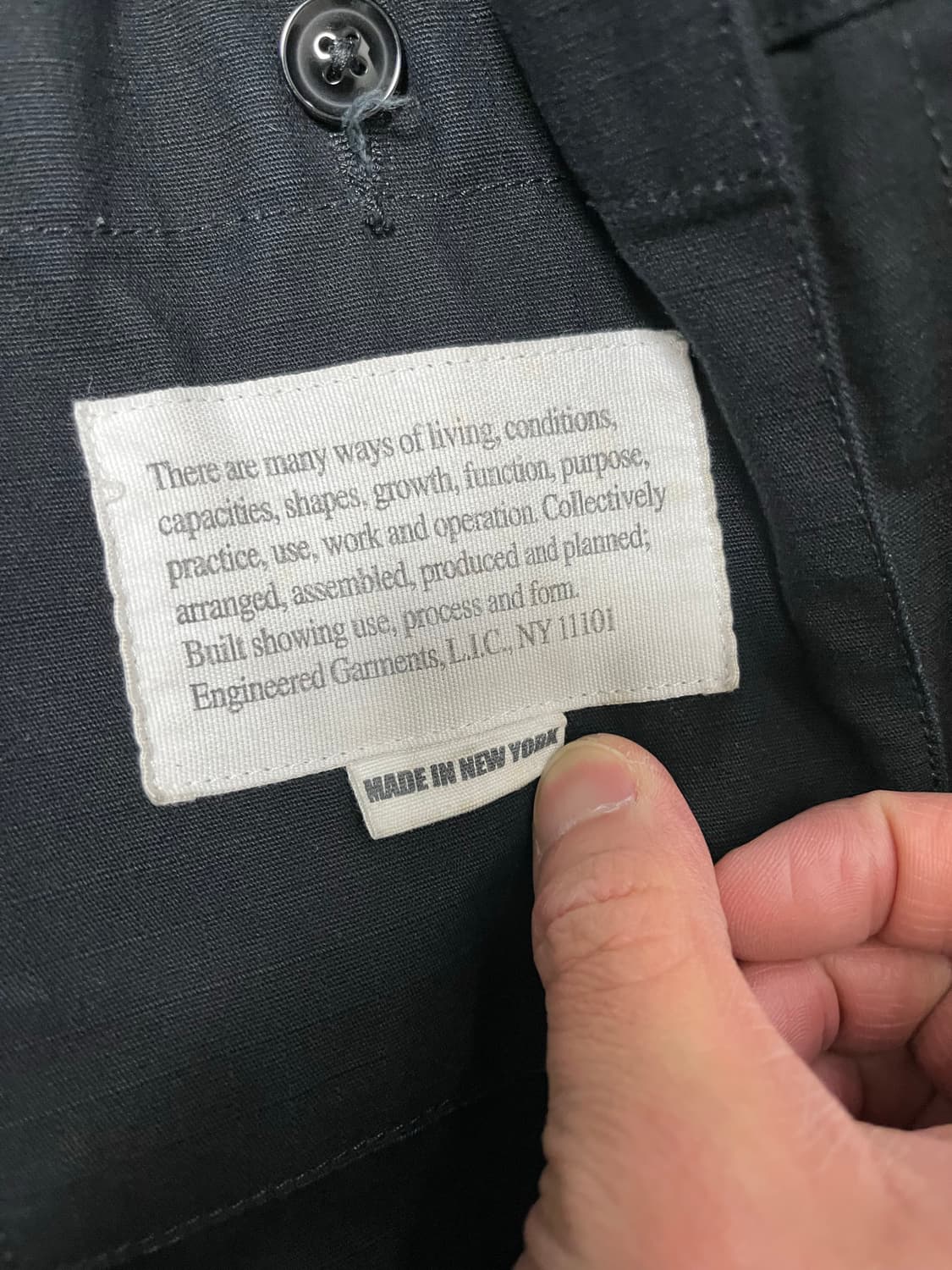 엔지니어드 가먼츠 베드포드 자켓 블랙 M 면 100% 상품이미지4