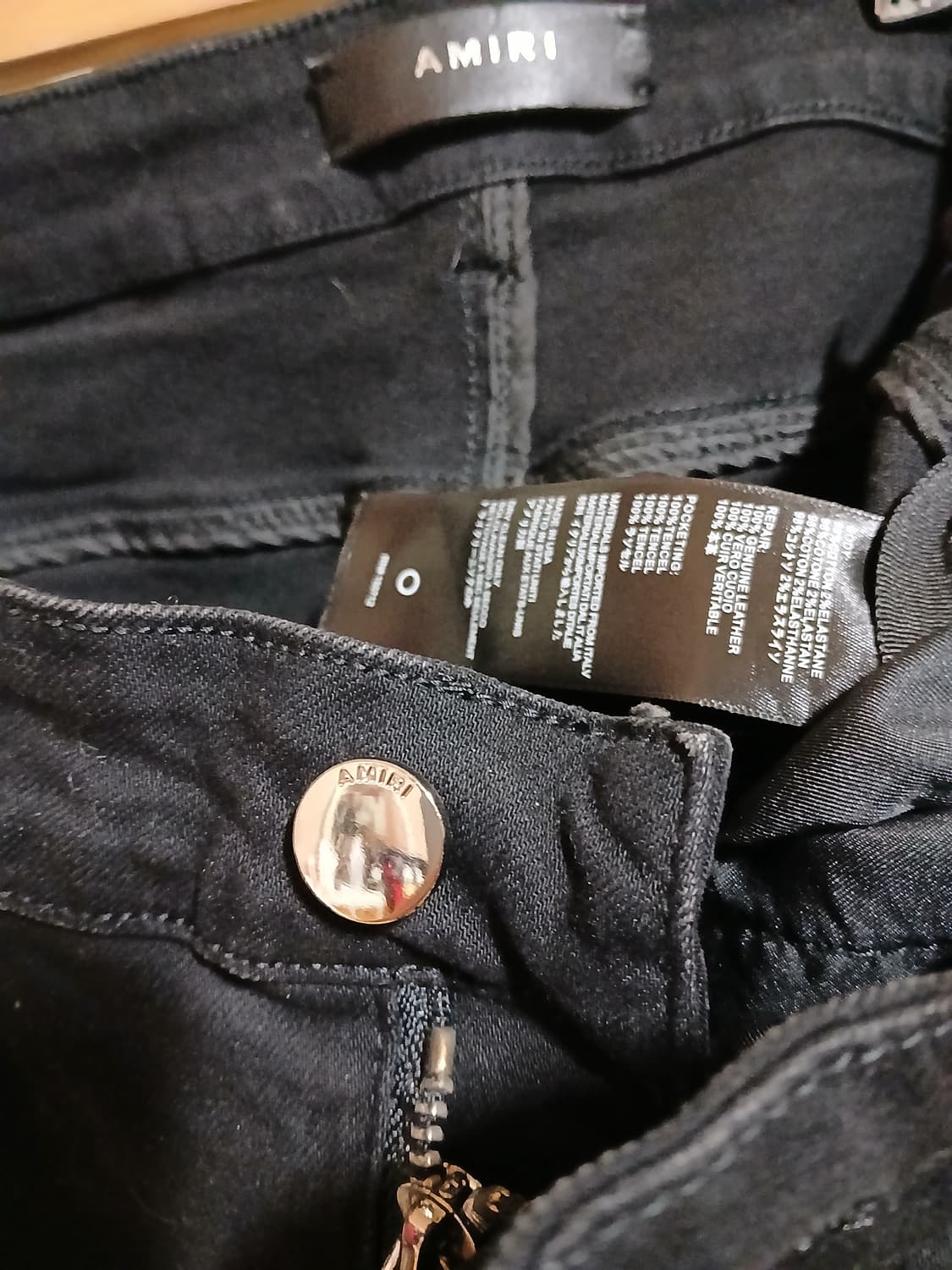 알마니 블랙  데미지로고  청바지  상품이미지7