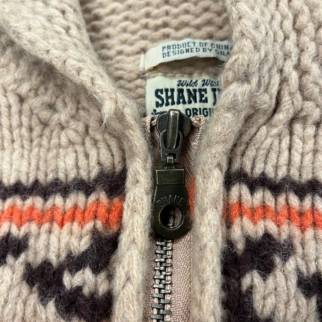 베이지 빈티지 니트 집업 95 상품이미지6