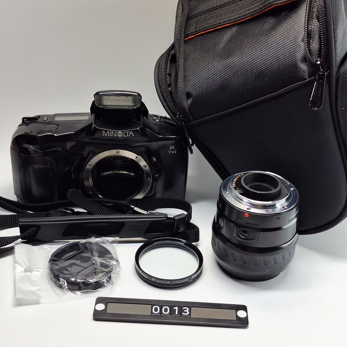 빈티지 필름카메라 풀세트/미놀타 a7xi 28-80 가방 렌즈캡 스트랩 상품이미지1