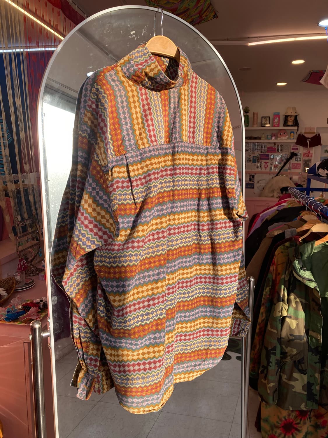 보헤미안 패턴 골덴 셔츠 상품이미지5