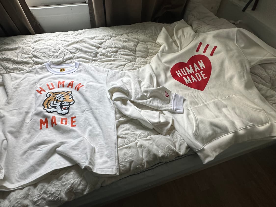 휴먼메이드 사이즈L 후드,롱슬리브 개봉만한 미착용제품들 !! 상품이미지1