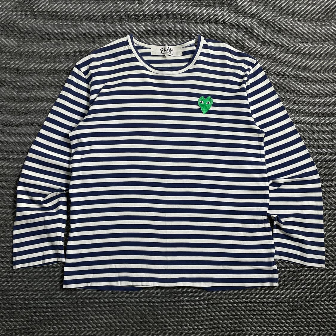 꼼데가르송 스트라이프 그린 와펜 긴팔 티셔츠y 4335 상품이미지2