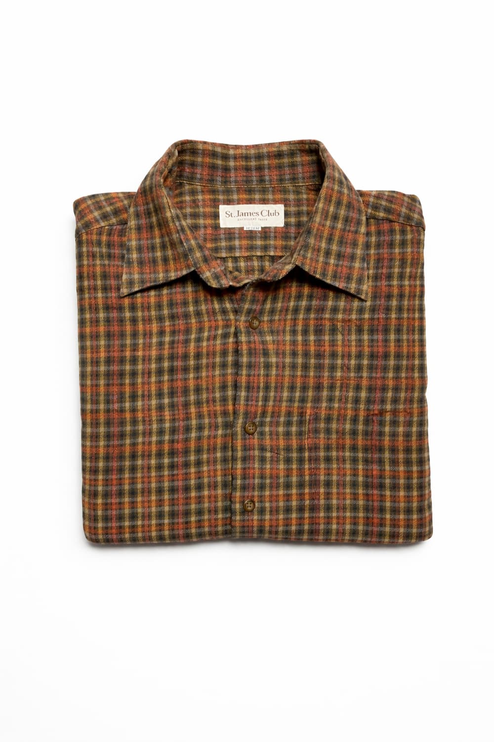 JPN 90s~00s 일본 빈티지 y2k 아메카지 올리브 브라운 체크셔츠 상품이미지4