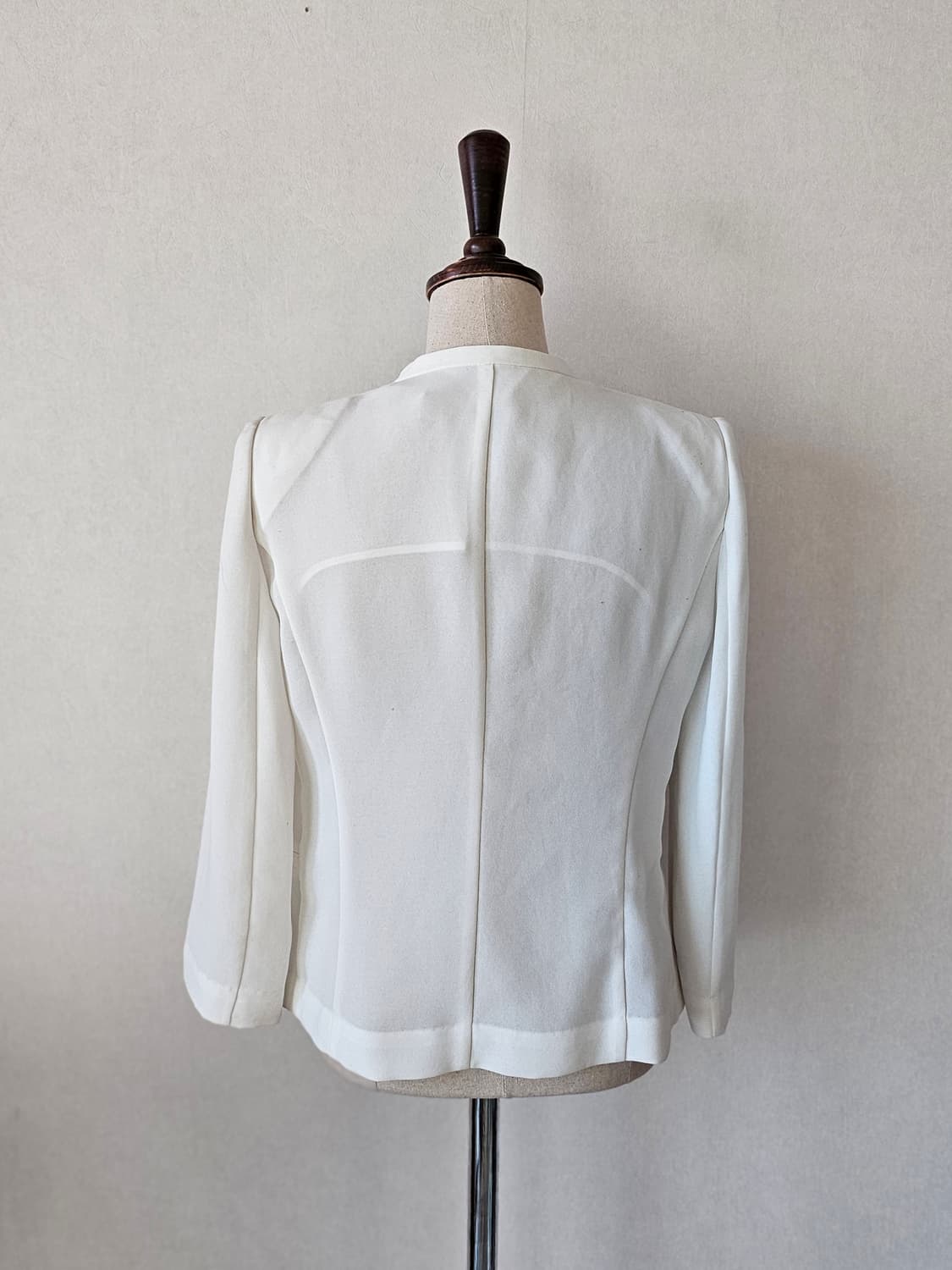 화이트 아이보리 노카라 자켓 66 / 봄여름 얇은 자켓 상품이미지6