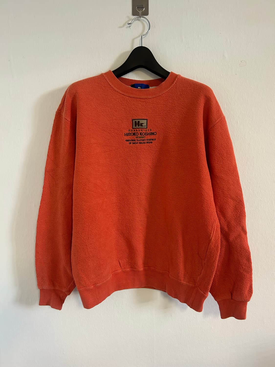 히로코 코시노 옴므 오렌지 빈티지 로고 스웻셔츠 상품이미지1