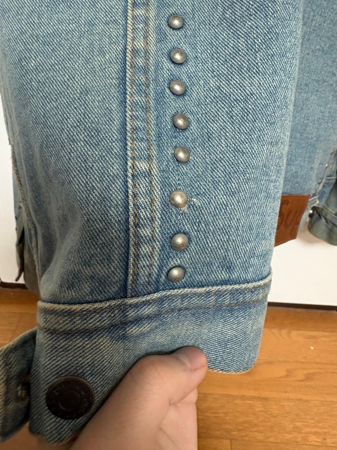 슈프림 17ss 연청 스터드 트러커 상품이미지7