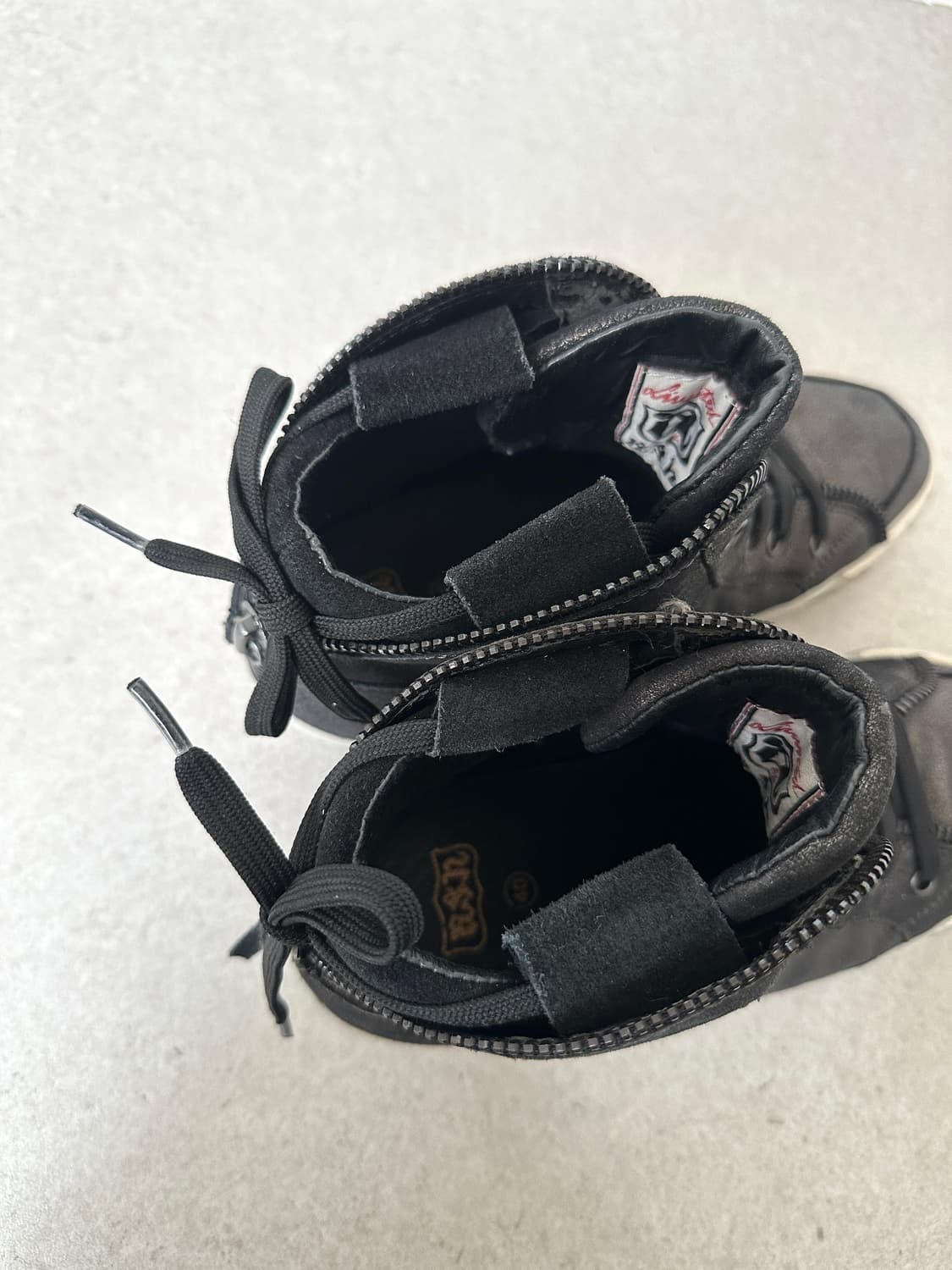 Ash 블랙 펄 지퍼 하이탑 스니커즈 상품이미지5