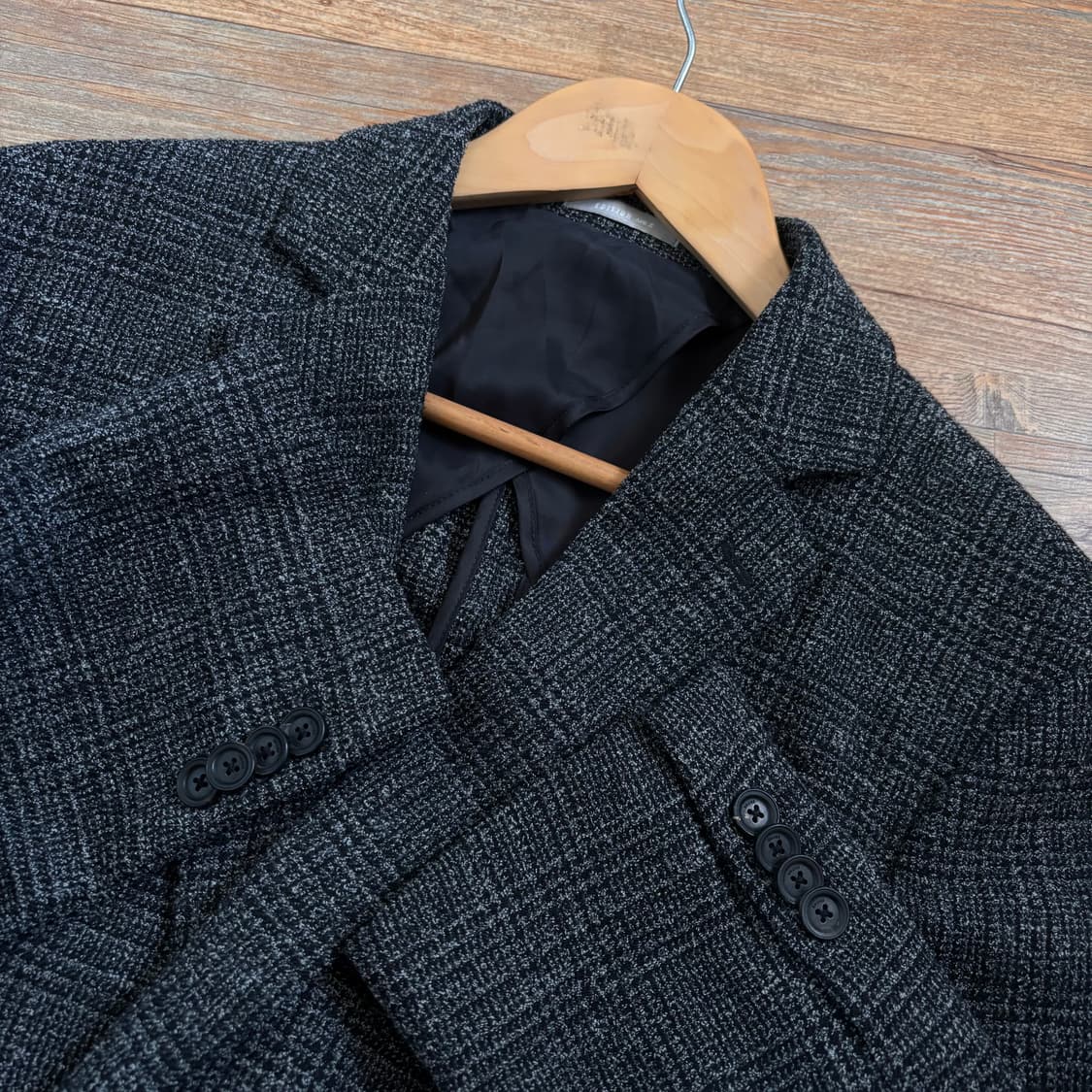 ANDZ 캐주얼 자켓 100 차콜그레이 독특한 질감 가벼운 착용감 상품이미지9