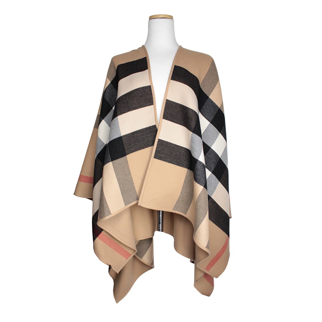 버버리 체크 양면 울 케이프 (프리사이즈) 상품이미지1