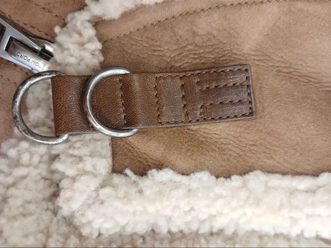 TOM FORD SHEARLING TRIMMED SUEDE JACKET 상품이미지4