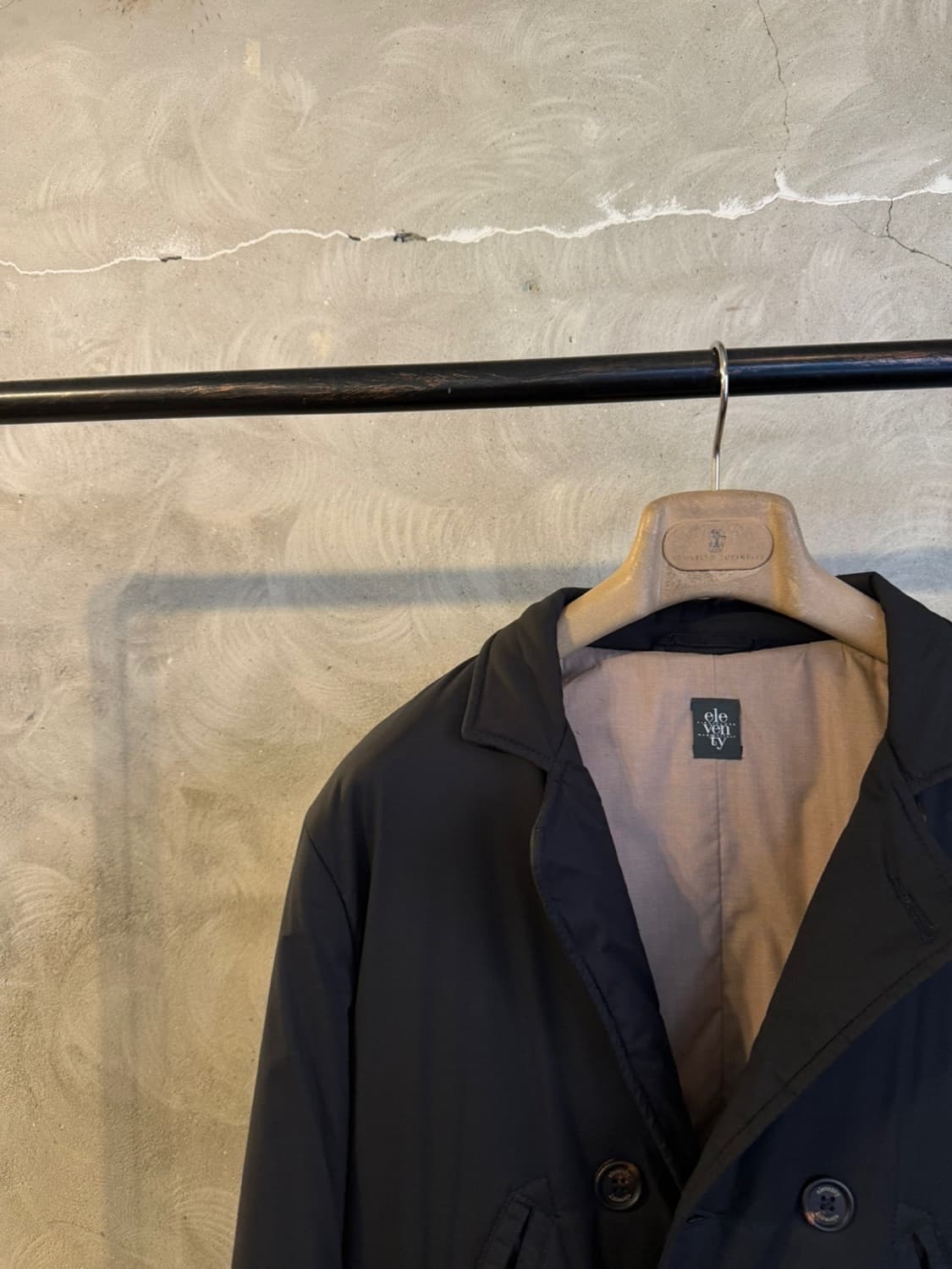 일레븐티 더블 브레스티드 패딩 코트 슬림100 상품이미지6