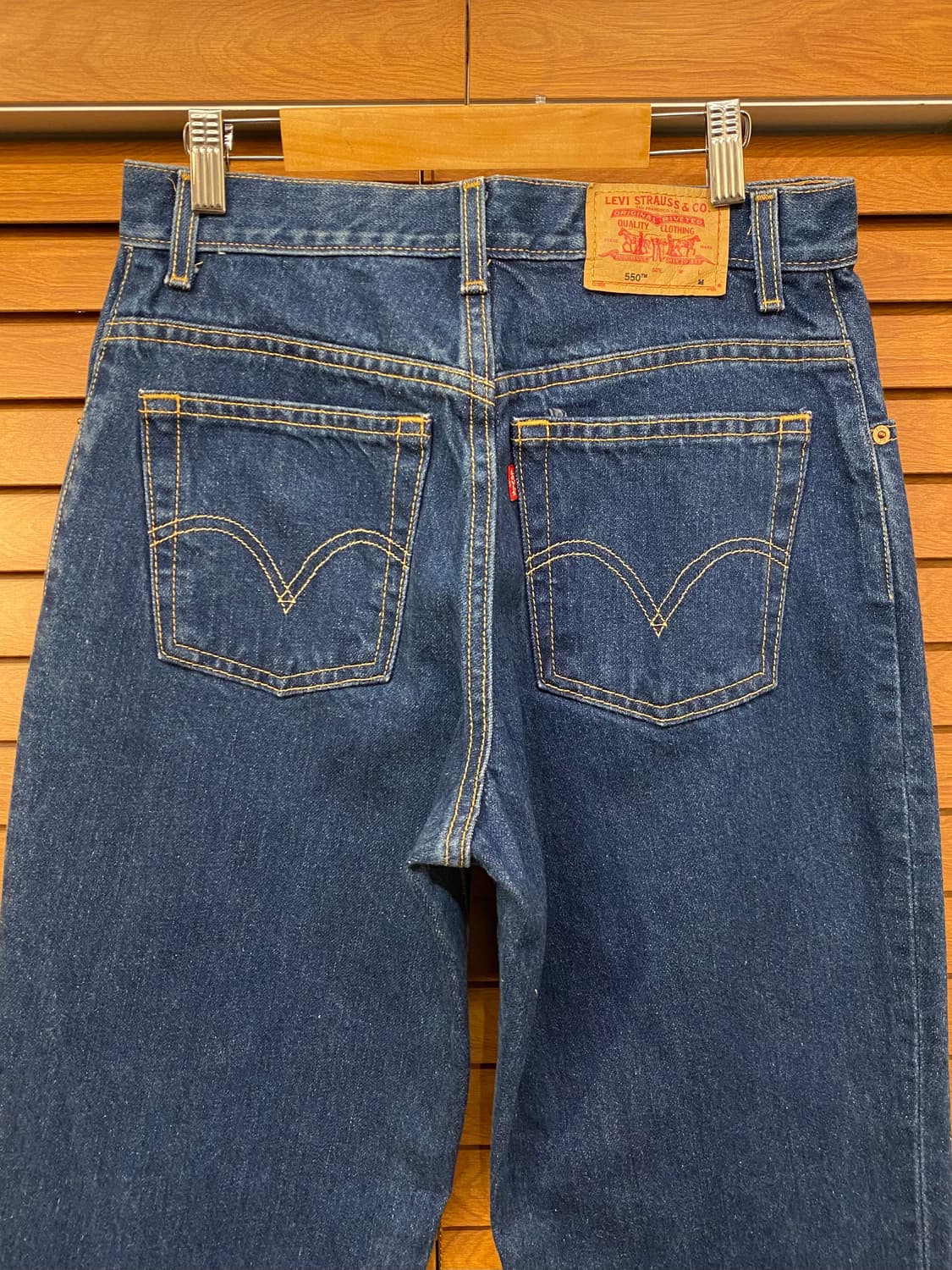 빈티지 리바이스 550 진청 테이퍼드진 상품이미지3