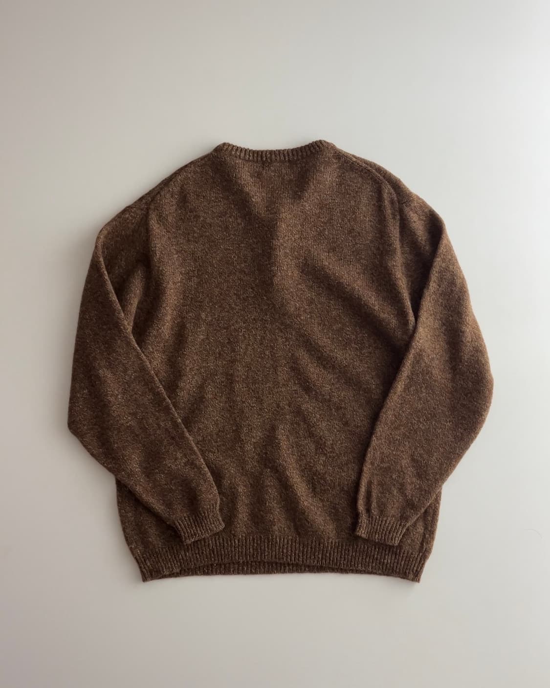 그린호크 헨리넥 3버튼 울 니트 L 상품이미지5