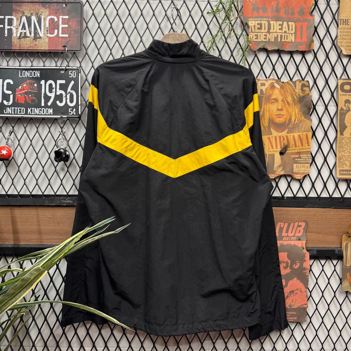 U.S. ARMY 미군 바람막이 전면 스타 로고 포인트 블랙 옐로 상품이미지2