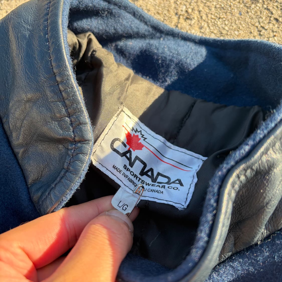 90s CANADA Lakers 빈티지 울 바시티 자켓 L 상품이미지5