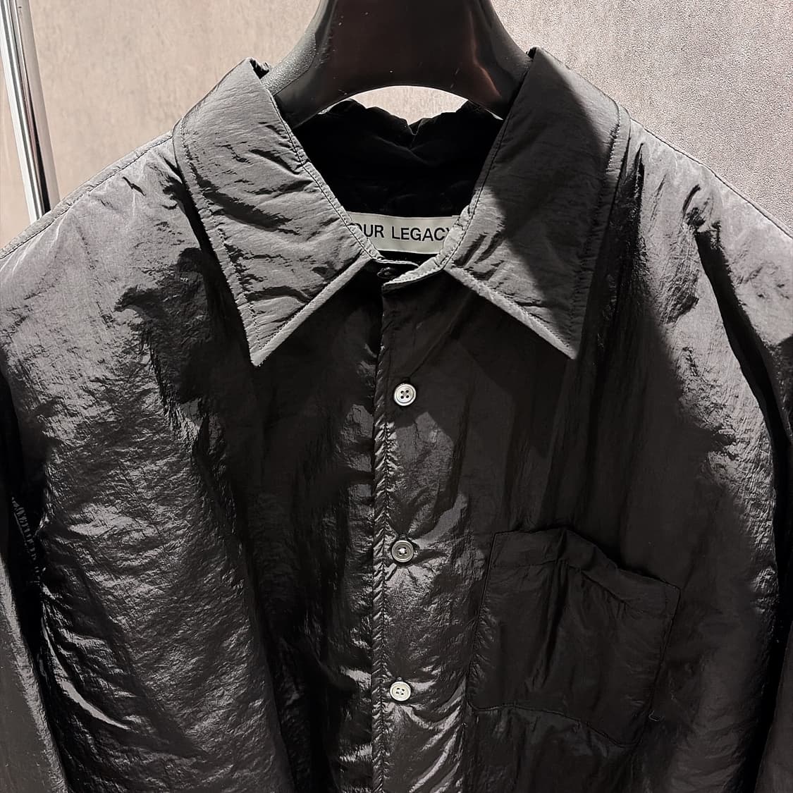 (정품/새상품) 아워레가시 남성 블랙 패디드 테크 버로우드 자켓 상품이미지2