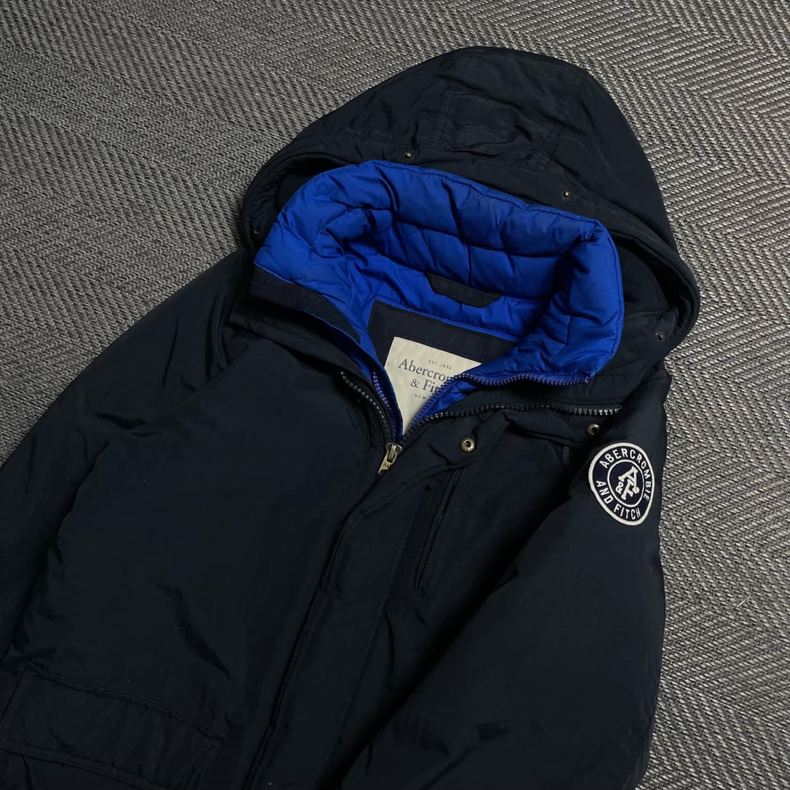 아베크롬비 y2k 자수로고 히든 패딩 야상 점퍼o 5409 상품이미지3