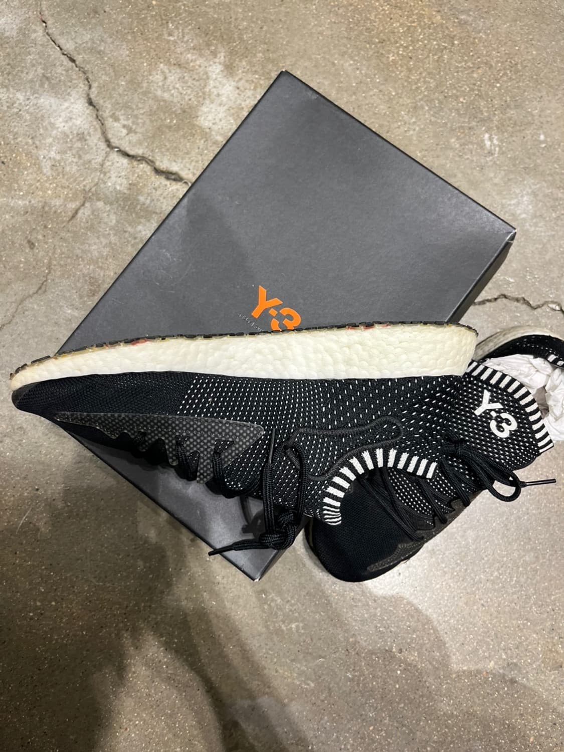 Y-3 퓨어부스트 화이트 블랙 와이쓰리 아디다스 스니커즈 상품이미지5