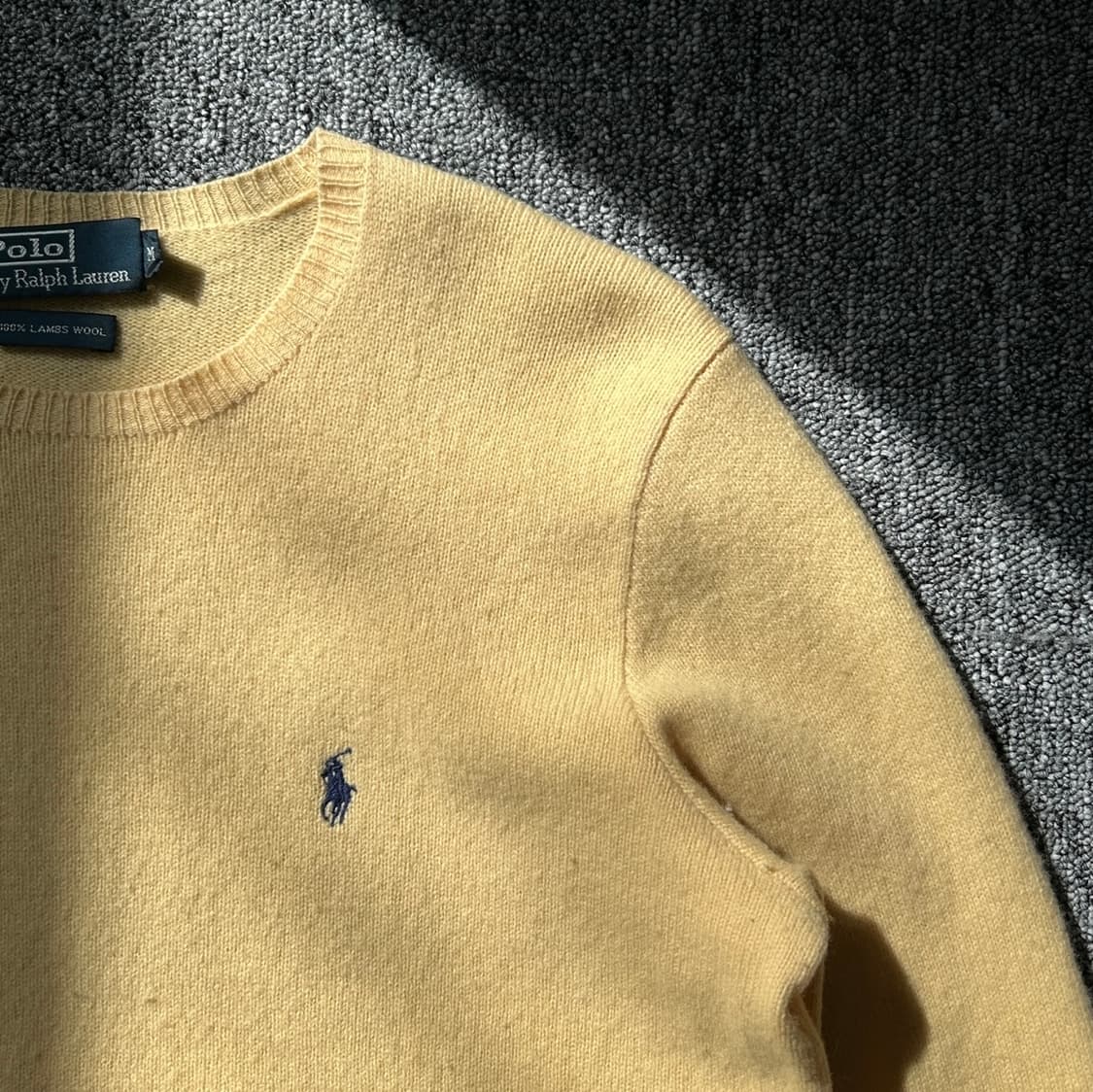 폴로 랄프로렌 램스울 옐로우 니트  상품이미지3