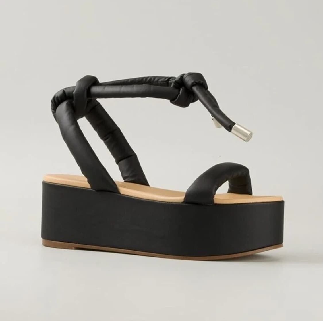 MM6 by 메종마르지엘라 검정 플랫폼 샌달  상품이미지1