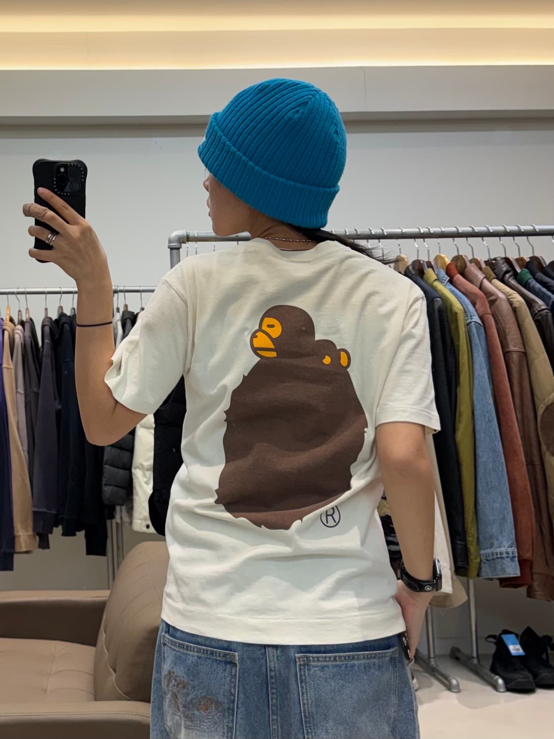 베이프 마일로 온 빅 에이프 반발 티셔츠 상품이미지8