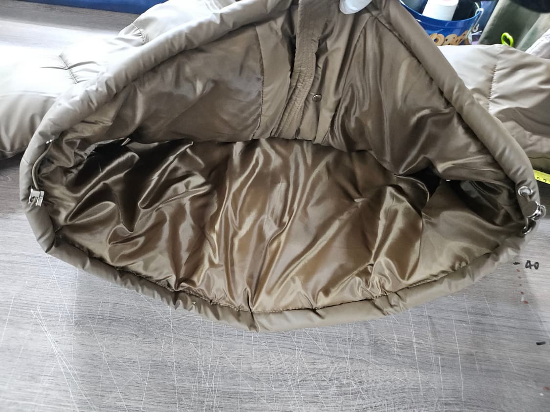 카키 브라운 패딩 점퍼 L 상품이미지3