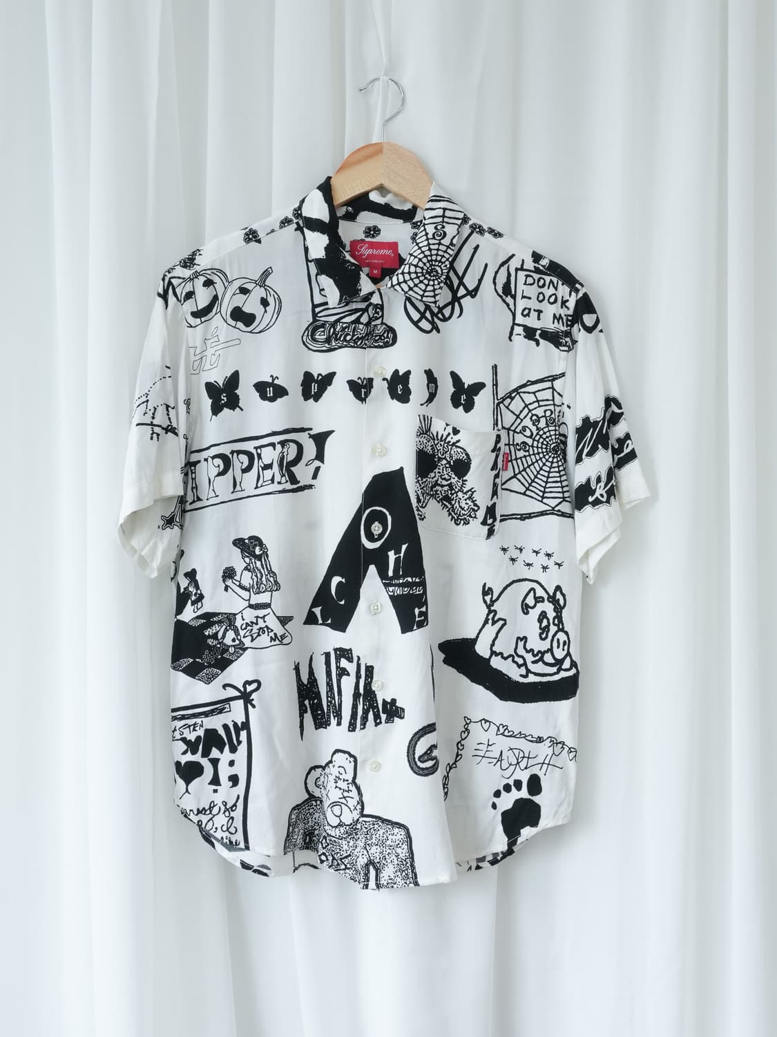 Supreme 17SS DREAM RAYON 셔츠 화이트 M 상품이미지1