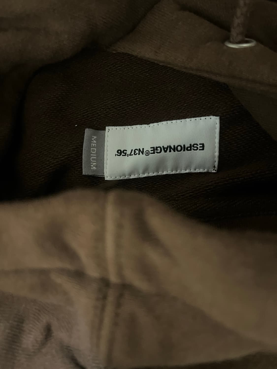 에스피오나지 브라운 후드티  상품이미지2