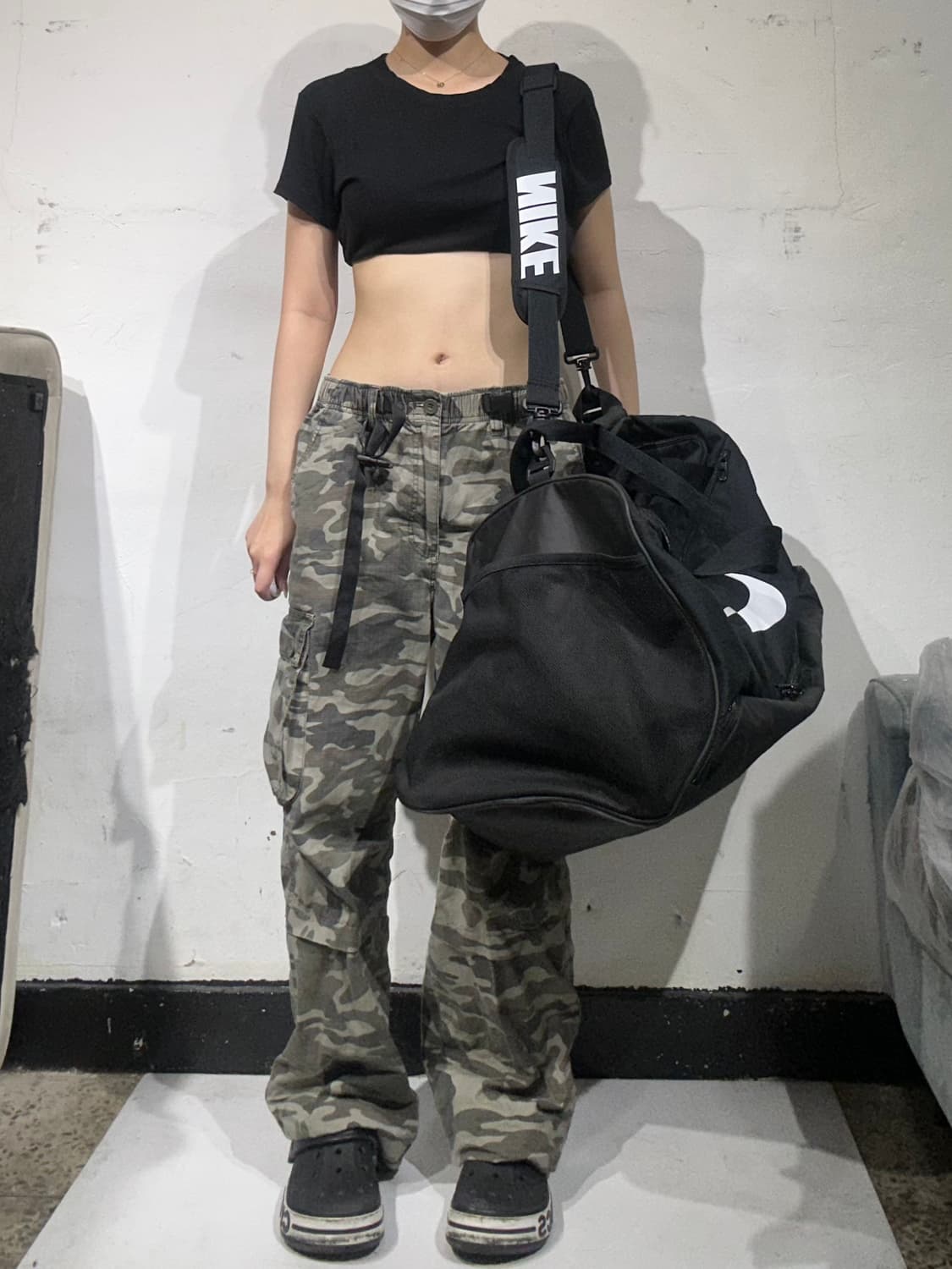 나이키 블랙 브라질리아 더플백 빅 로고 헬스 가방 크로스백  상품이미지3