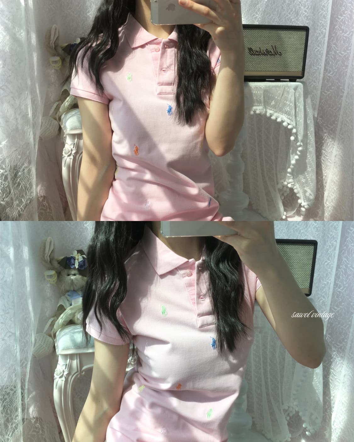 Polo pink one-piece 상품이미지1
