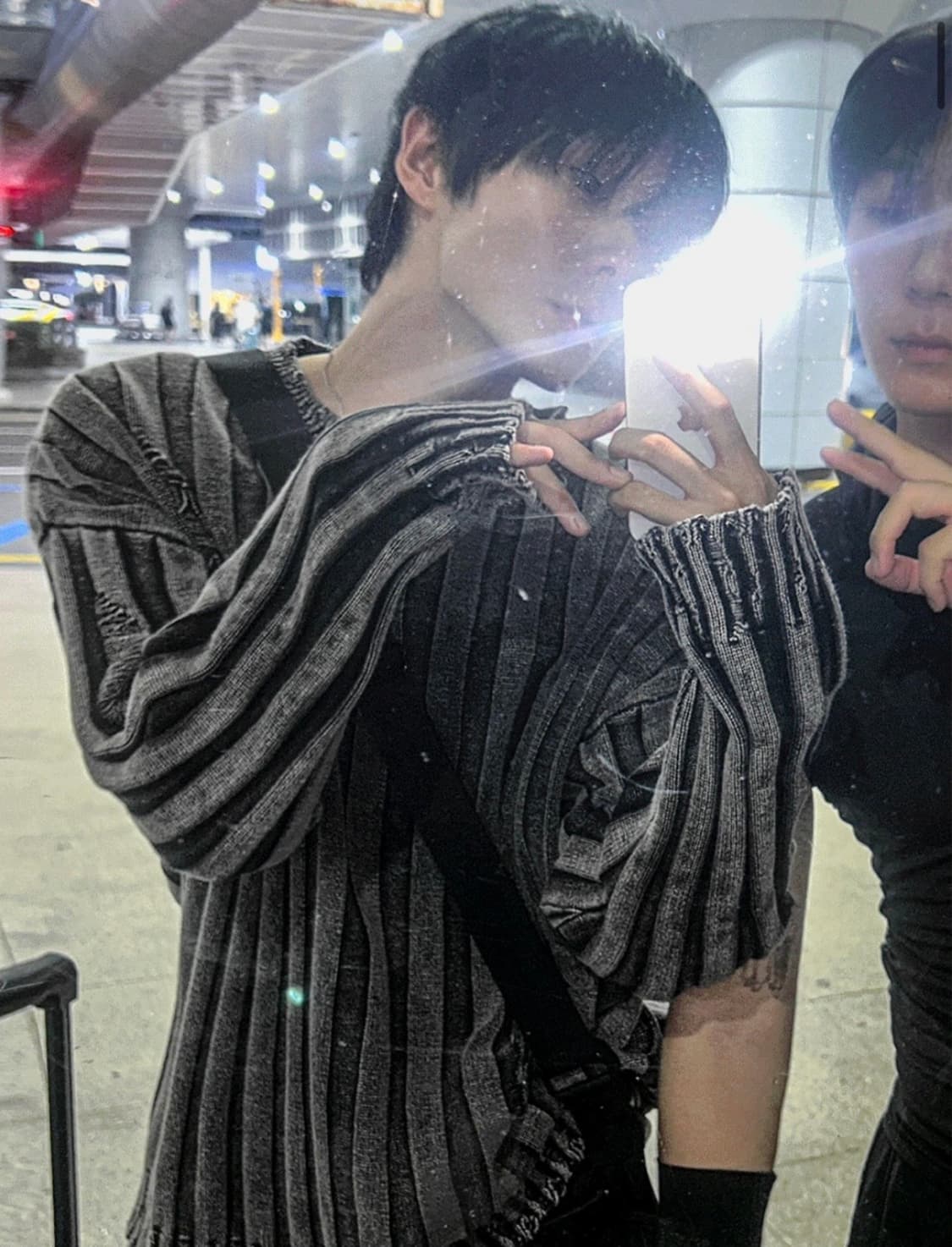 다잉 피그먼트 워시 골지 니트 상품이미지2