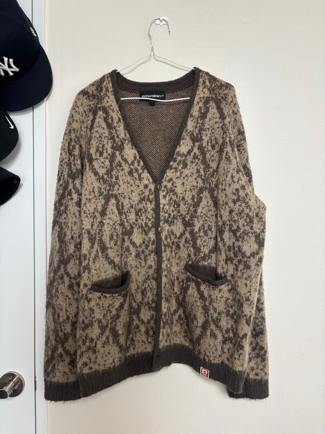 L)엑스트라오디너리 파이톤 브라운 가디건 상품이미지2