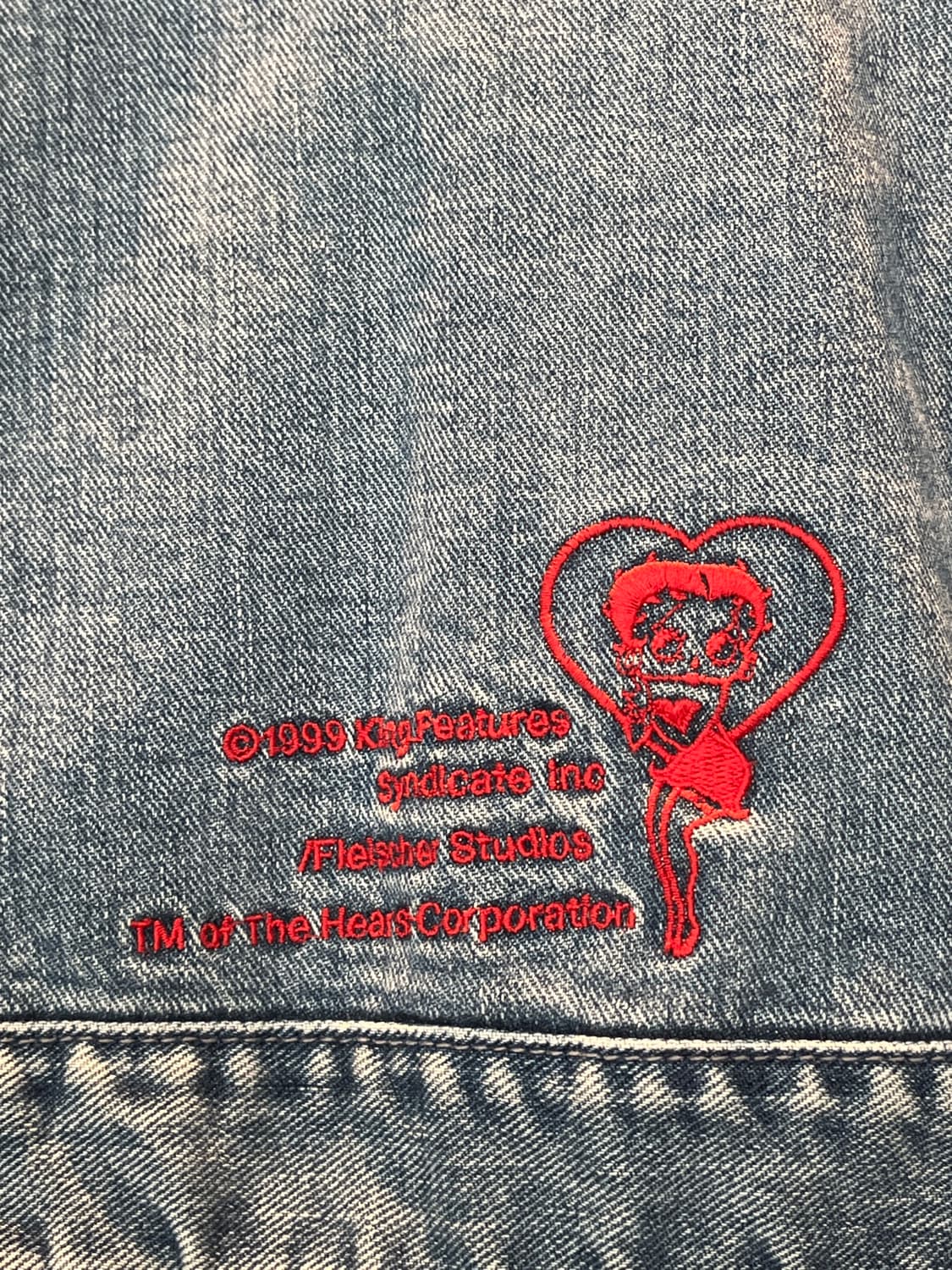 🔥희귀 Vintage Betty boop 데님 자켓 상품이미지4