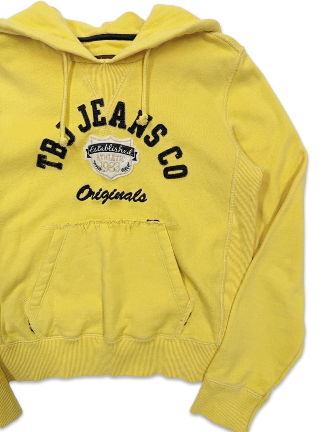 빈티지 TBJ JEANS 옐로우 로고 후드티 상품이미지3