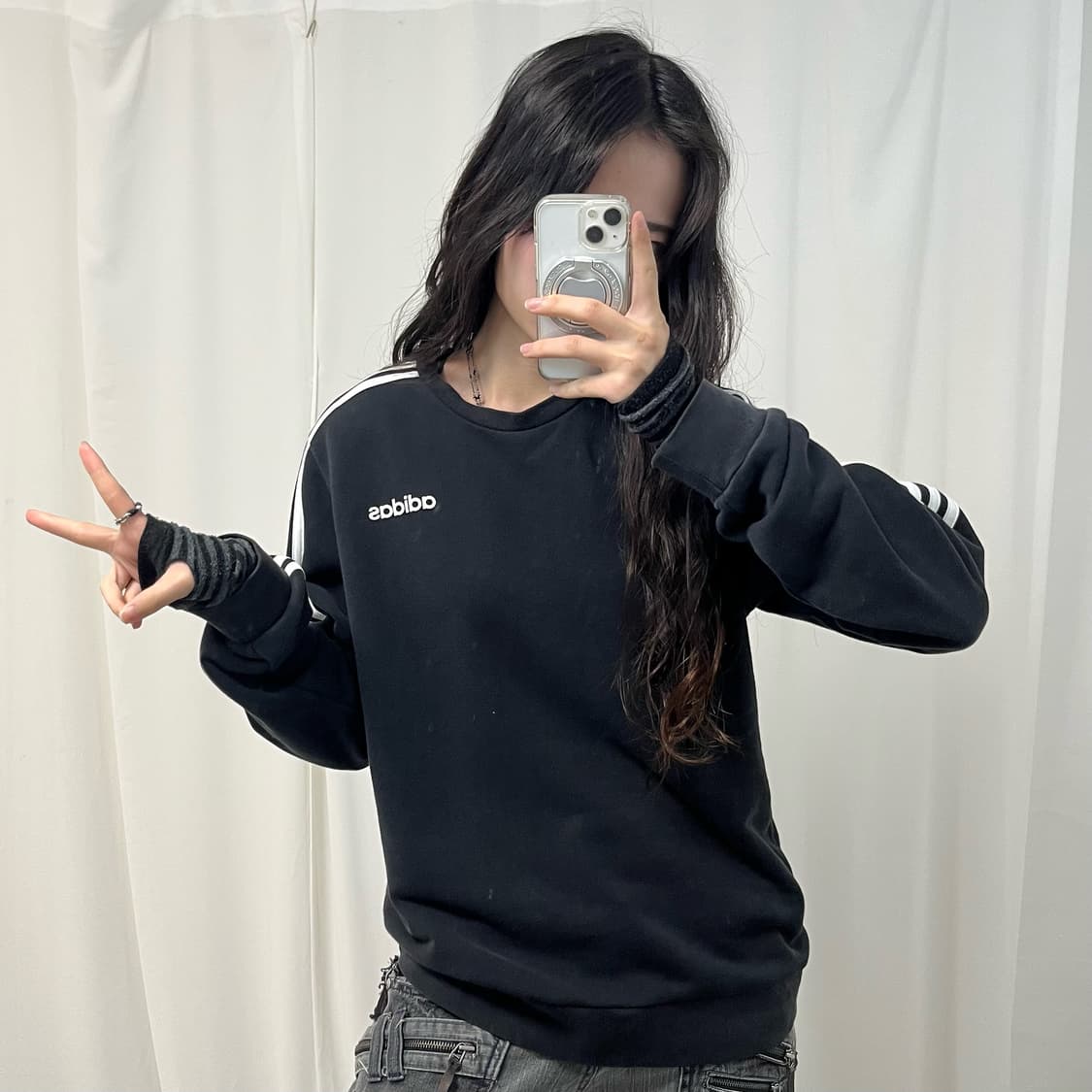 Adidas Black Sweatshirt 상품이미지2