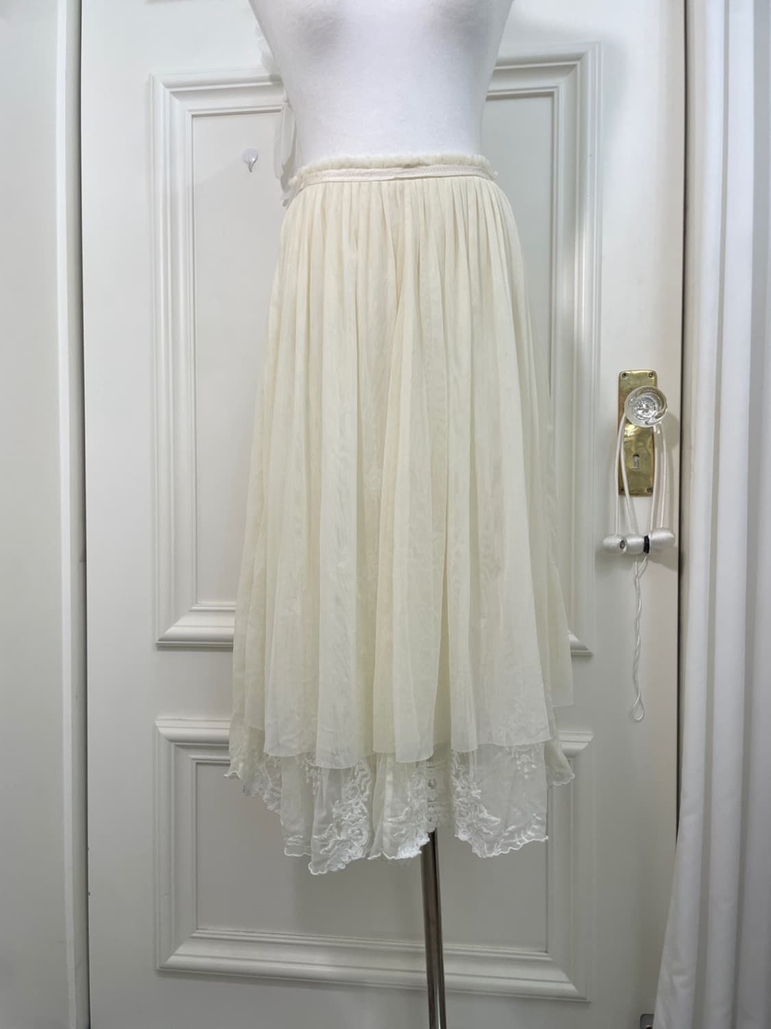 khaki ivory lace fairy 3pcs set 상품이미지10