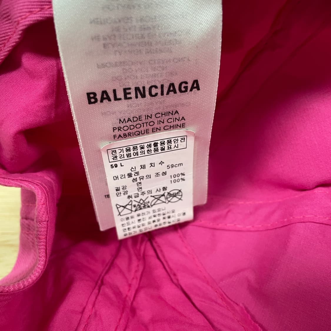 발렌시아가 핑크 볼캡 L59 상품이미지4