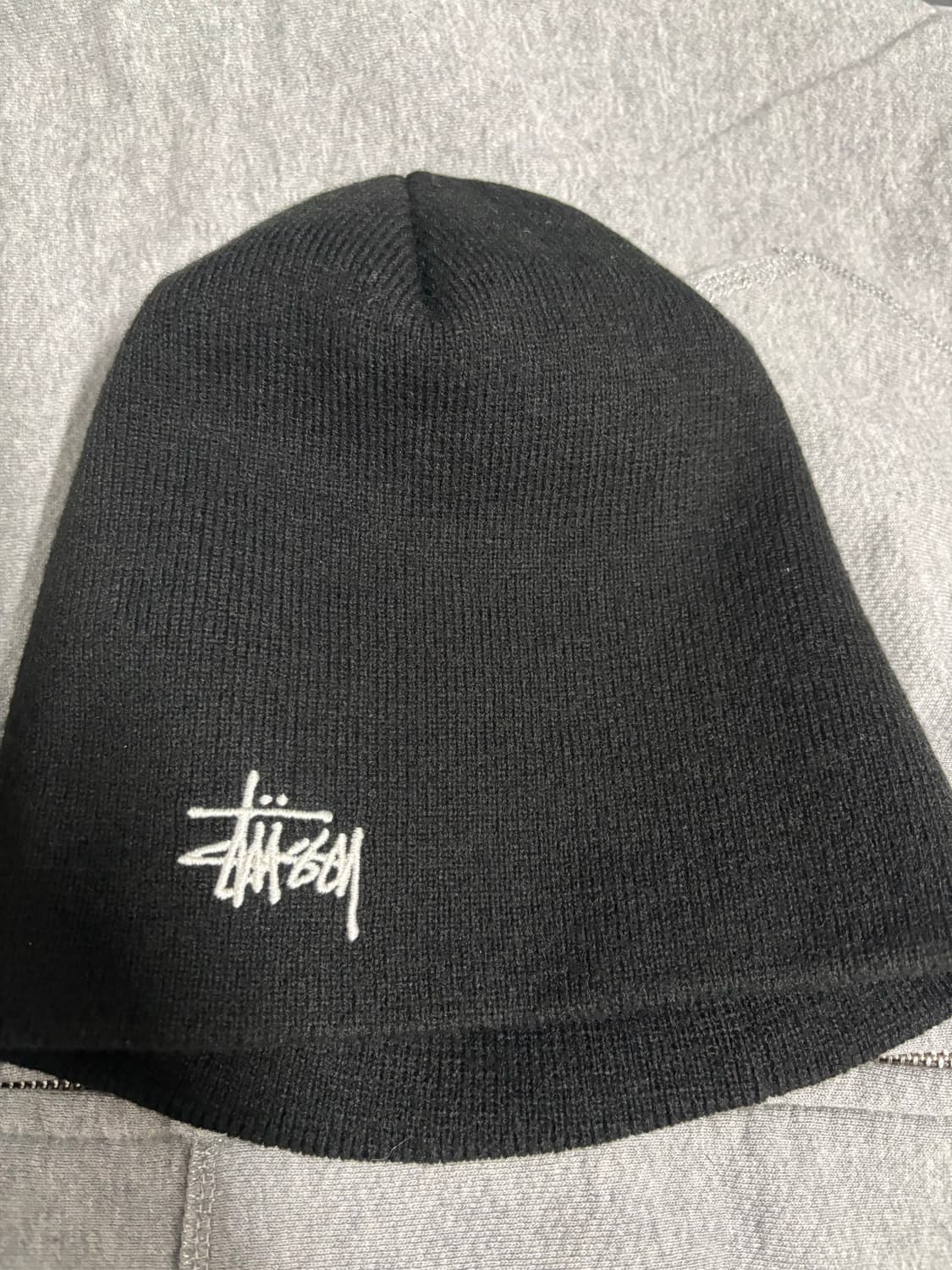 스투시 베이직 스컬캡 비니 블랙 상품이미지2