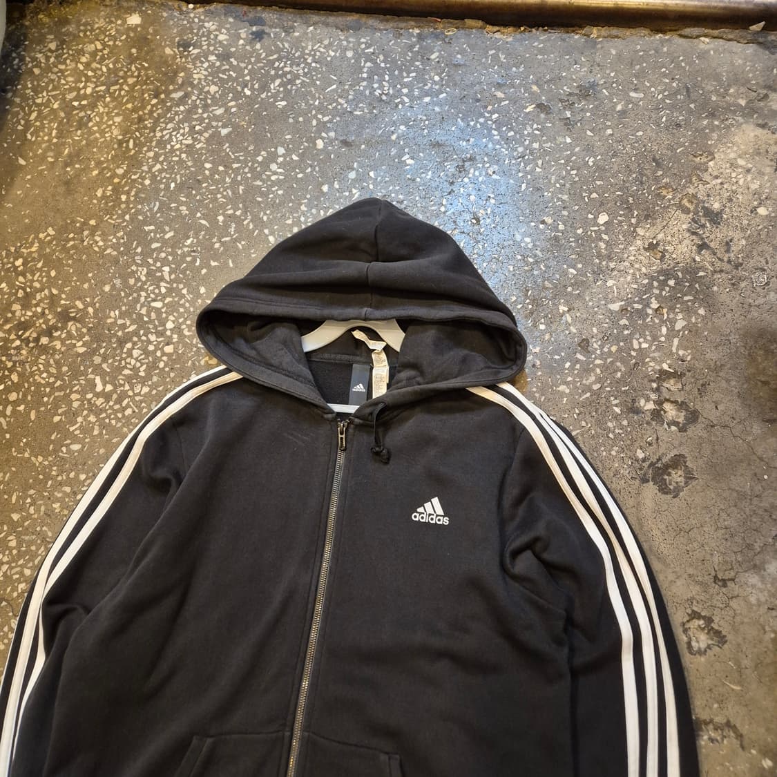 실사이즈 L~XL 아디다스 블랙 후드집업  상품이미지5