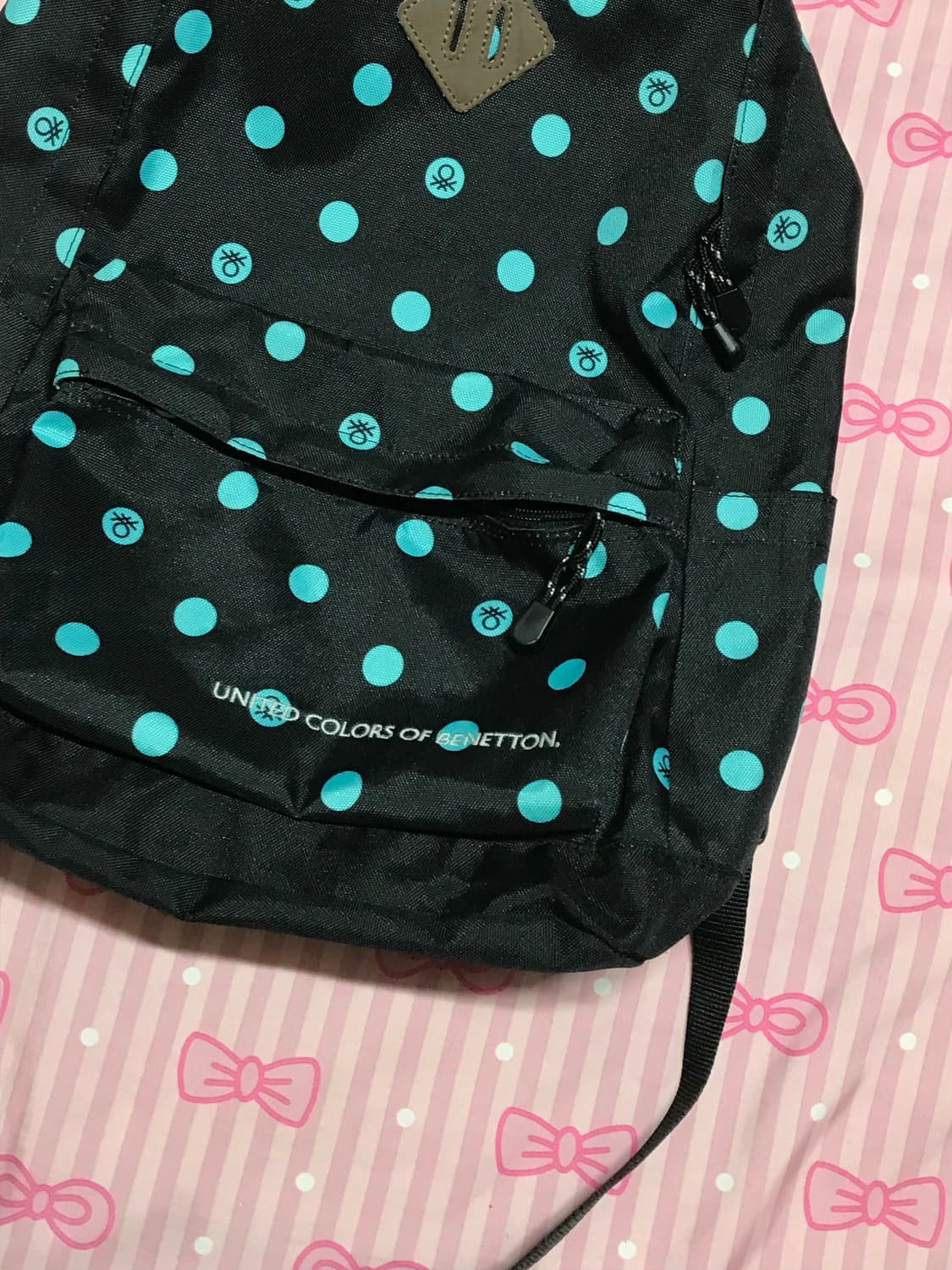 베네통 민트 도트 백팩 모리가방 상품이미지2