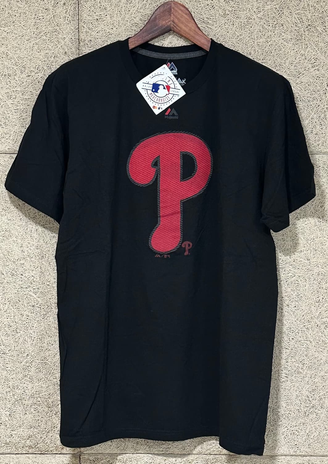 마제스틱 새상품 필라델리아 필리스 반팔 티셔츠 블랙 상품이미지1
