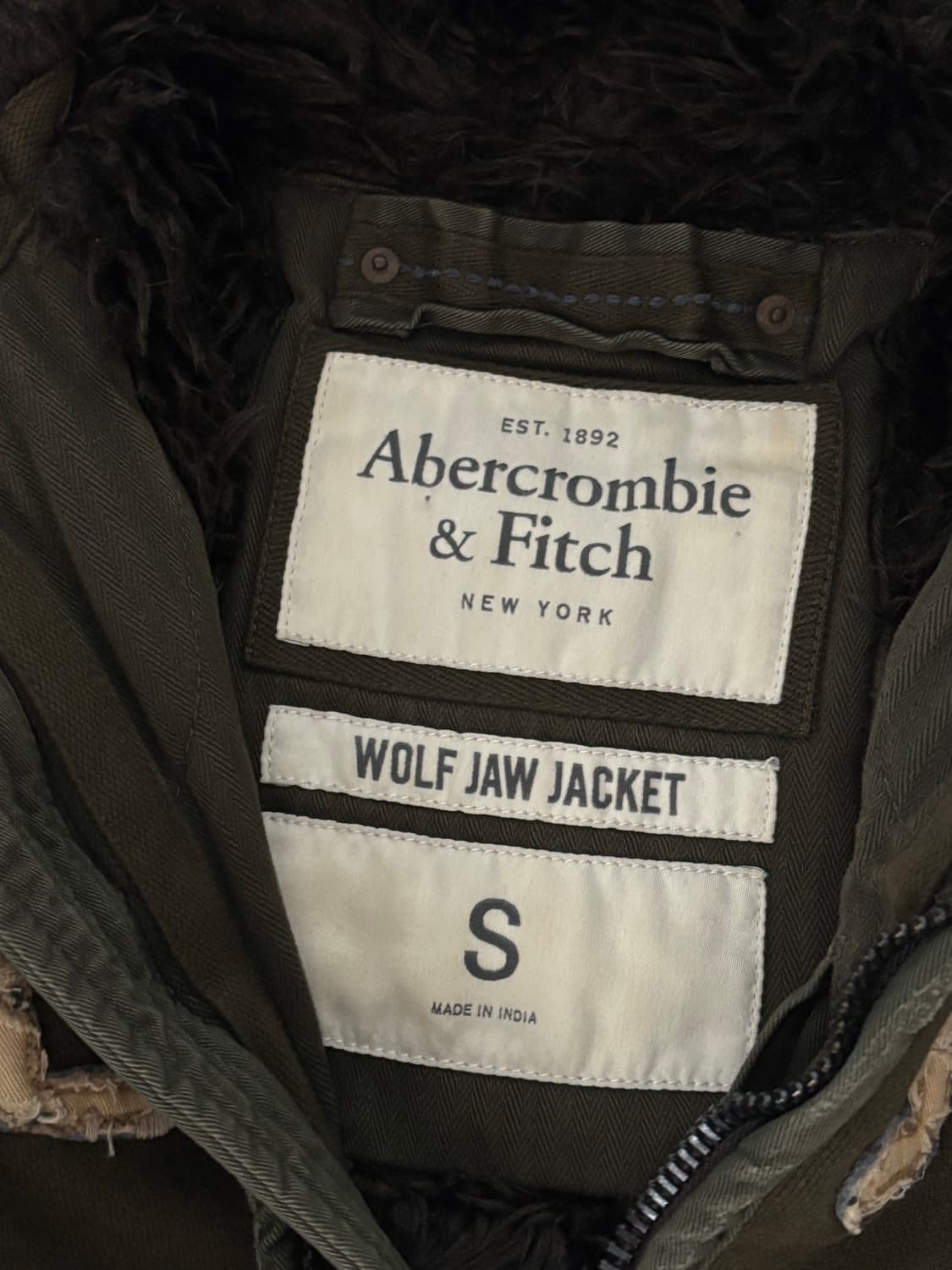 아베크롬비 울프죠 Wolf Jaw 자켓 S 상품이미지3