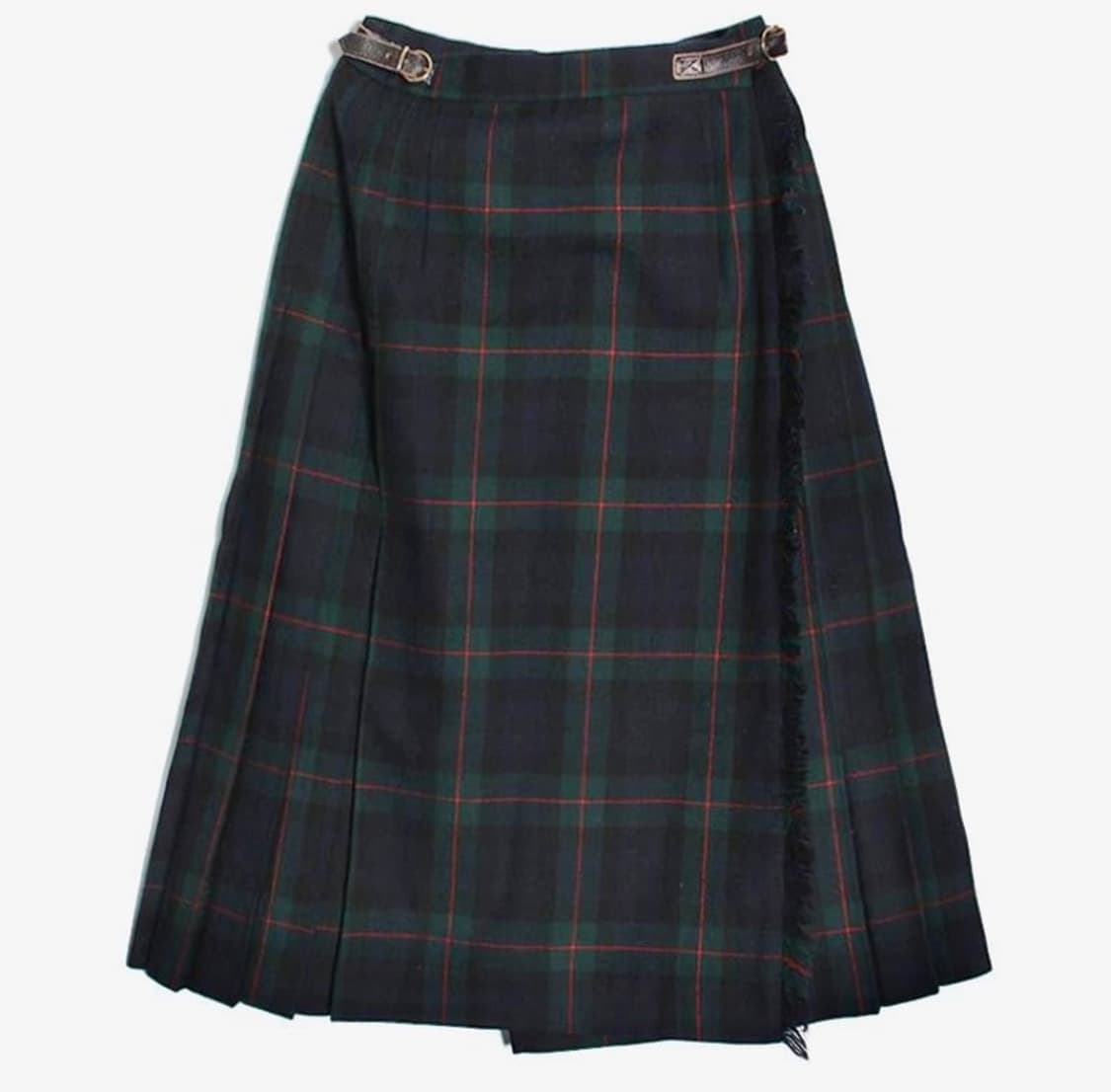 빈티지 체크 랩 스커트 상품이미지1