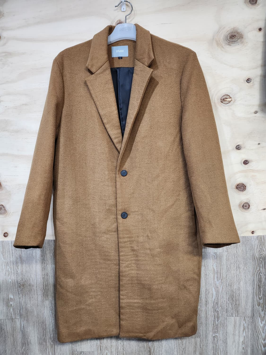 191) 지플리시 ZPLISH 울블랜드 롱코트 상품이미지1