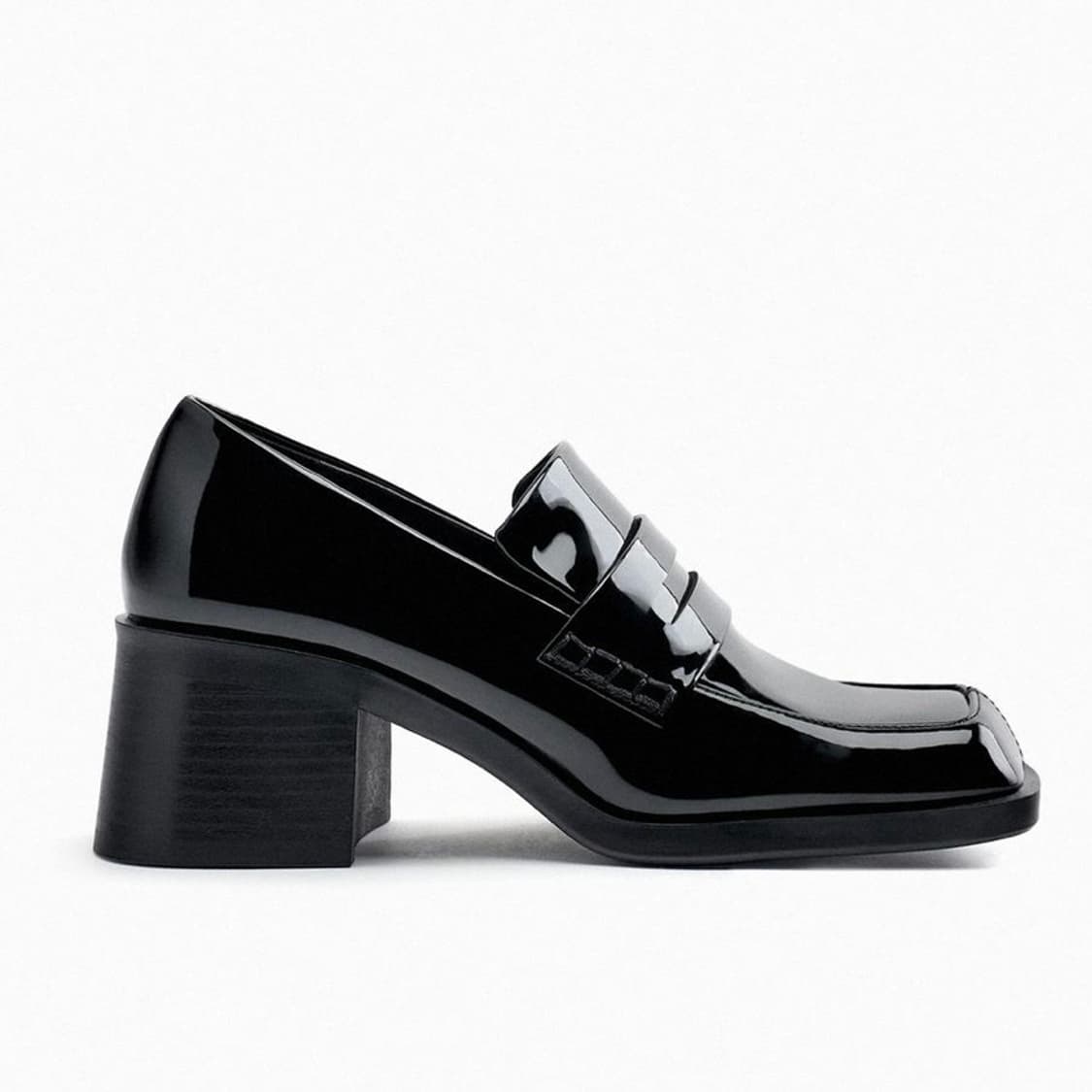 ZARA 에나멜 힐 로퍼 38사이즈 상품이미지1