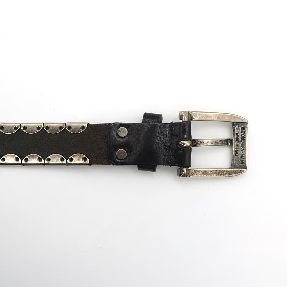 EMPORIO ARMANI 엠포리오 아르마니 아티잔 스터드 벨트 블랙 상품이미지6