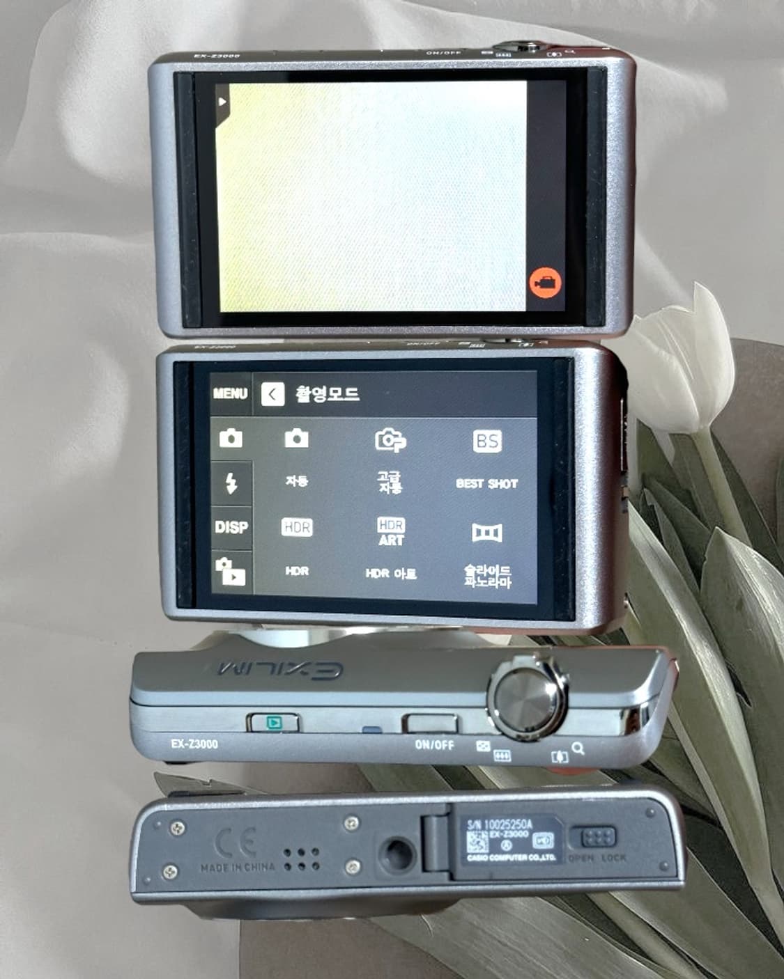 터치,유일매물) 카시오 엑슬림 EX-Z3000 디카 빈티지 캠코더/캐논 상품이미지2