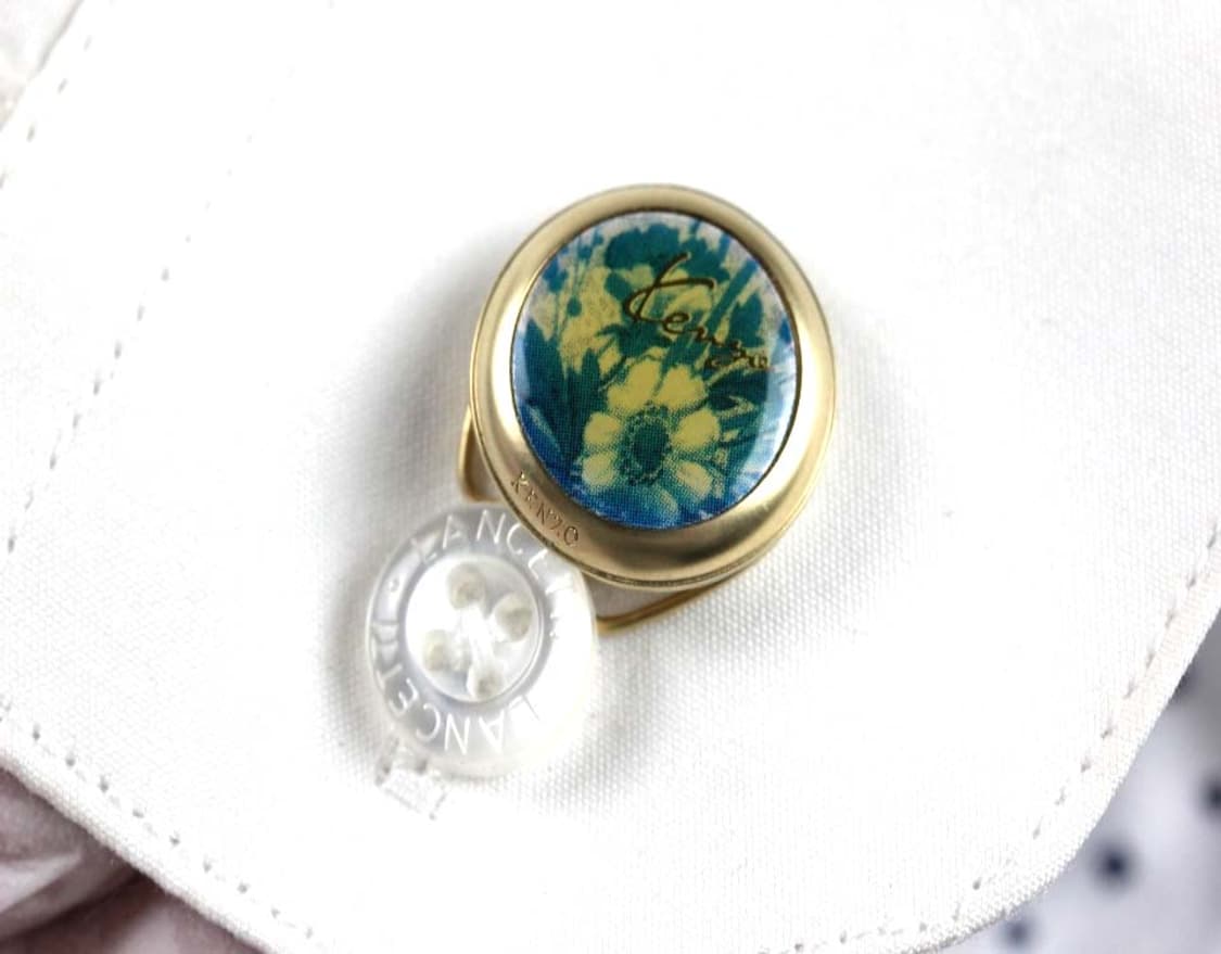 겐조 미사용,A+등급 5.4cm 끼우는 단추커버 넥타이핀 커프스 세트 상품이미지8